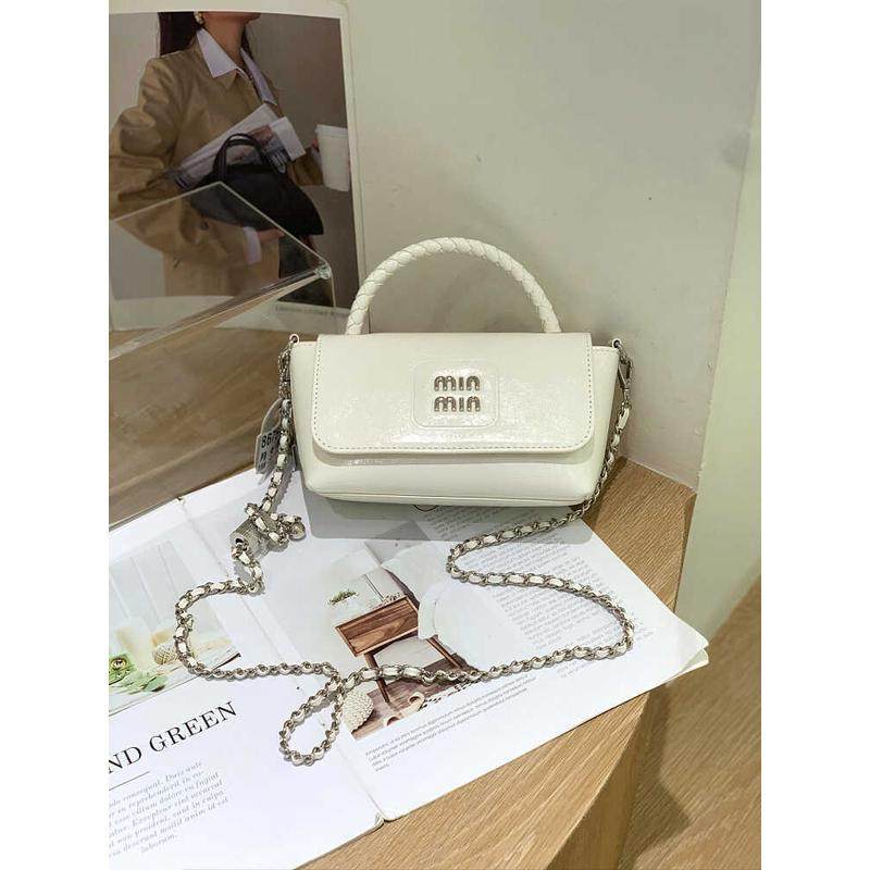 玛莎儿小众2025包包女腋下包银色单肩法包潮斜挎链条包