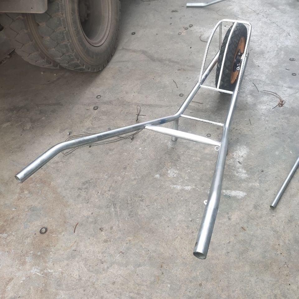 带刹车巧型农用手推车鸡公车工地田地大棚果园独轮车石头搬运车