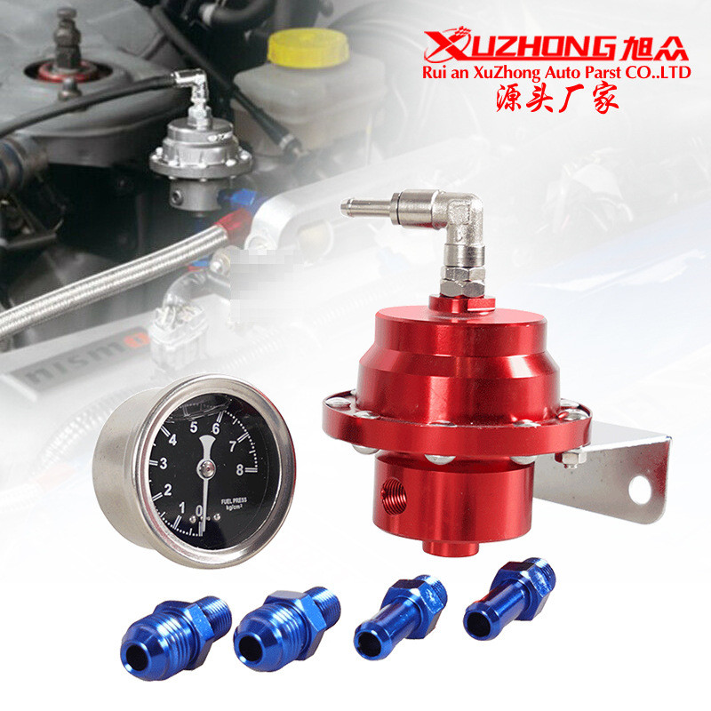 汽车改装配件燃油阀增压器带表燃油增压器可调燃油压力调节器