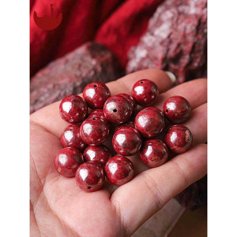 原矿朱砂圆珠 原石辰砂散珠本命年手链手串吊坠diy配饰品湘西原矿,珠宝/钻石/翡翠,DIY配件,淘宝优惠券,粉丝福利购,淘宝优惠卷