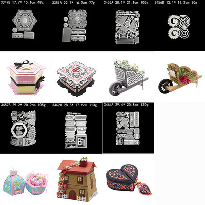 心盒子蜂箱DIY刀模cutting dies scrapbook 蚀刻刀模手账素材跨境