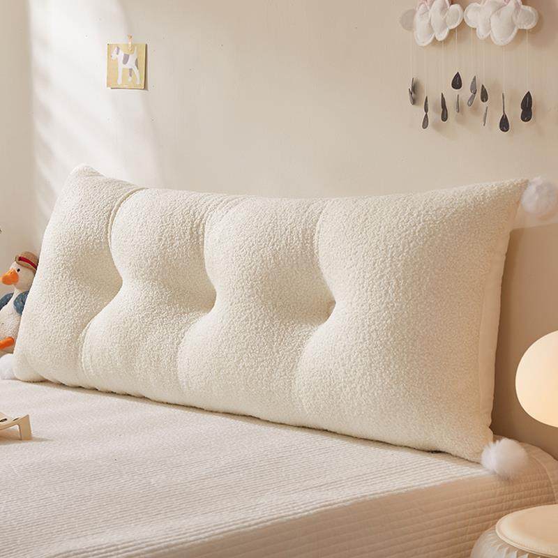 毛绒床头靠垫双人沙发靠背可拆洗长靠枕软包榻榻米卧室床上护腰垫,居家布艺,床头靠垫,淘宝优惠券,粉丝福利购,淘宝优惠卷