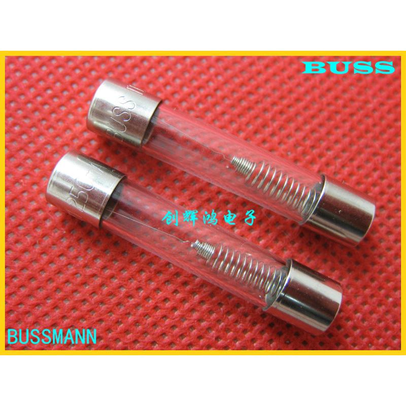 进口BUSS玻璃保险丝6.3x32（6x30）T250MA1000V BUSSTDC11250MA