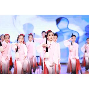 儿童太极拳咏春拳服装中小学生团体比赛表演服中国风武术服练功服