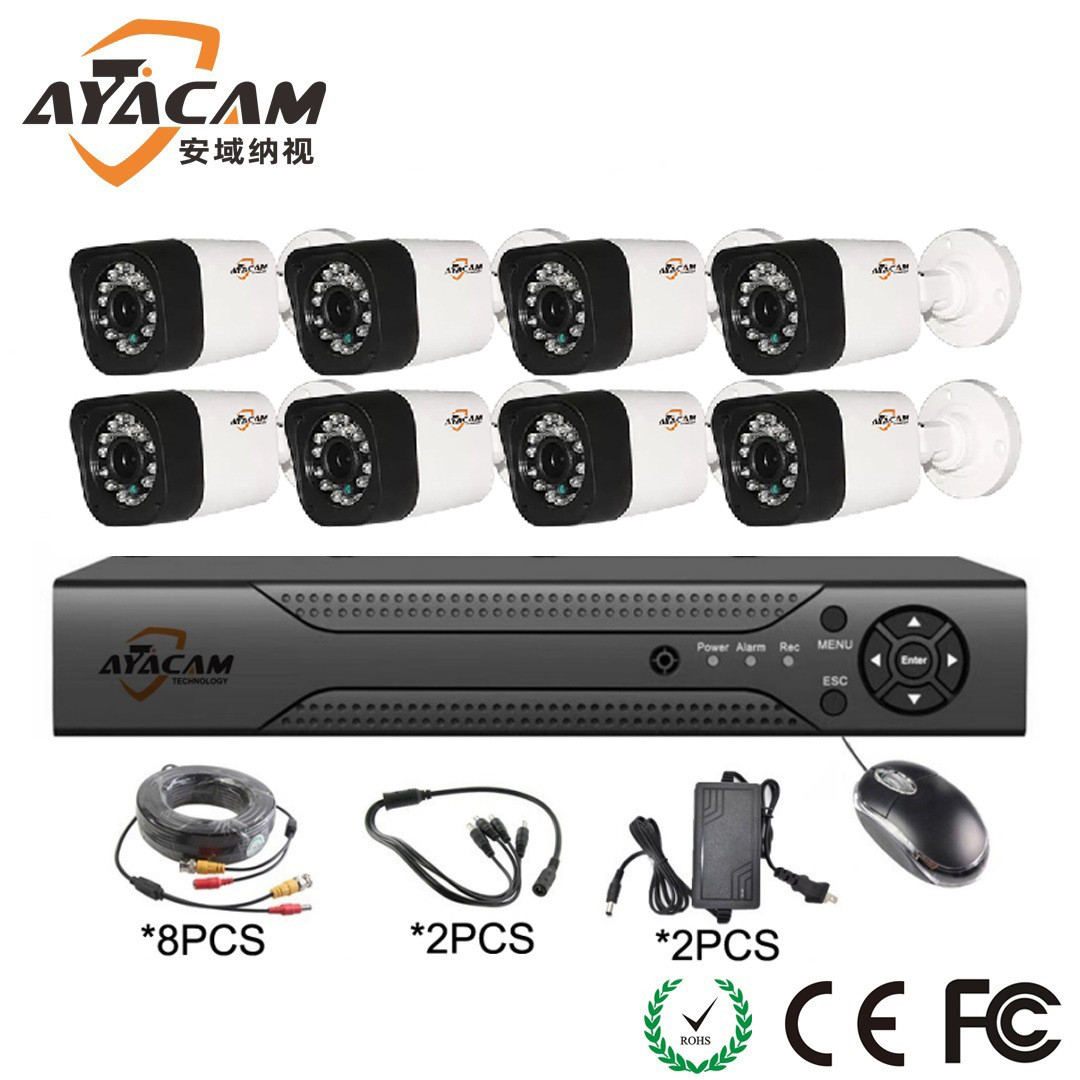 8CH Video Home Security HD 1080P AHD Combo CCTV Camera Kit