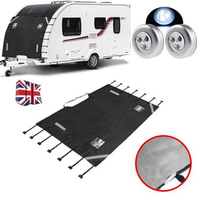 跨境专供 房车前挡 大篷车前部盖 Caravan Towing Cover 黑色210D