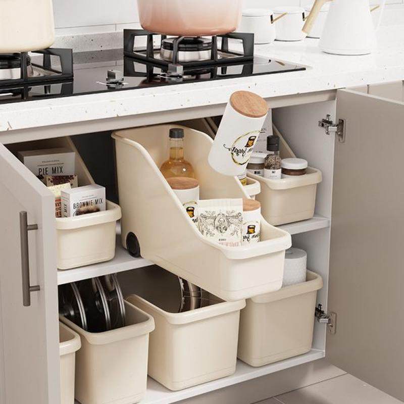 置物罐锅具款推拉式收纳盒梯收纳盒瓶滑轮带收纳筐厨房架菊厚家用,厨房/烹饪用具,碗架,淘宝优惠券,粉丝福利购,淘宝优惠卷