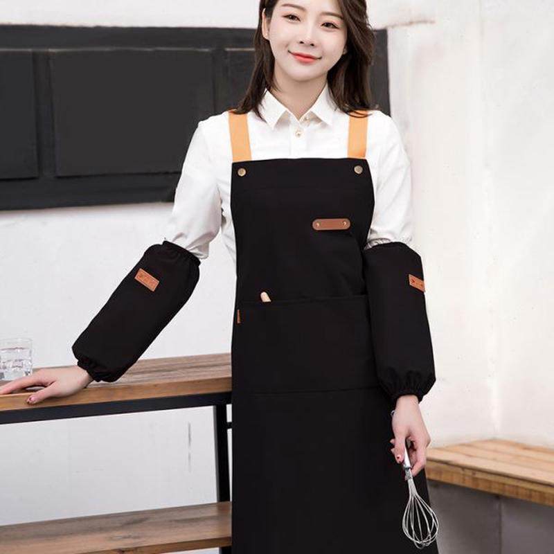 防油logo男士餐厅日系印字厨房围裙定制高档女工装工作服防水加长,家庭/个人清洁工具,围裙,淘宝优惠券,粉丝福利购,淘宝优惠卷
