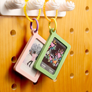 拍立得相框三寸照片小卡专用ins风挂墙展示相纸收纳创意包包挂件