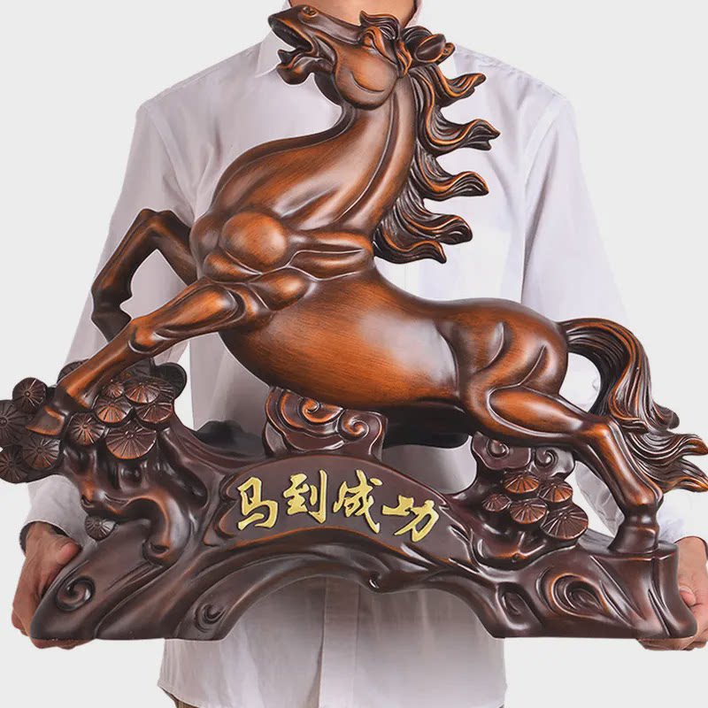大号马到成功马摆件工艺品居客厅公司前台办公室装饰品开业礼品