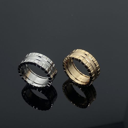 宽版冰块戒指小众设计几何素圈银方块士级感食指男女情侣对戒纯