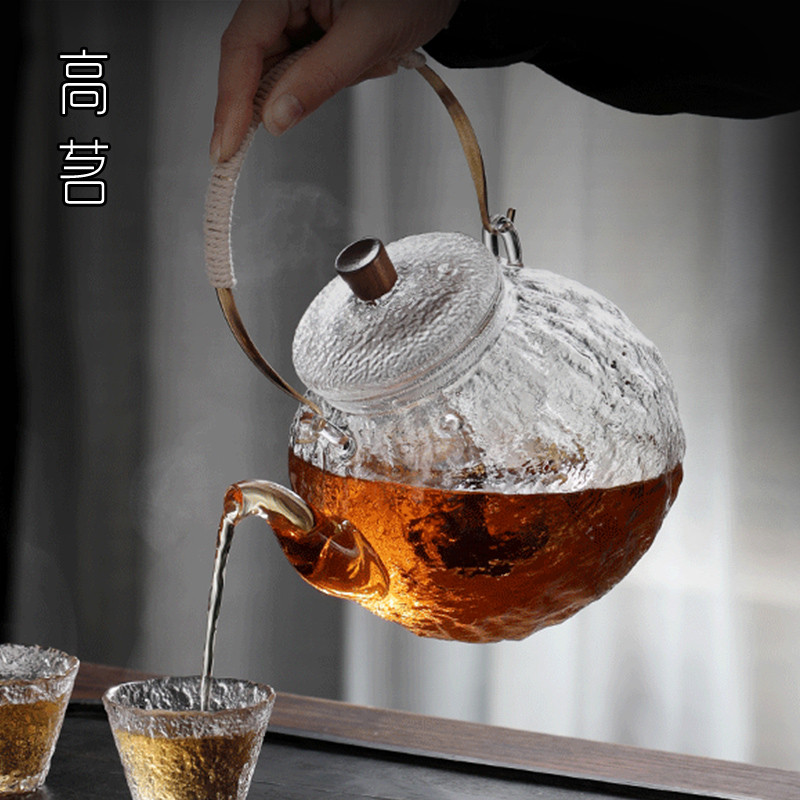 玻璃煮茶壶2025新款高端全玻璃蒸煮一体茶壶耐高温可明火大容量器