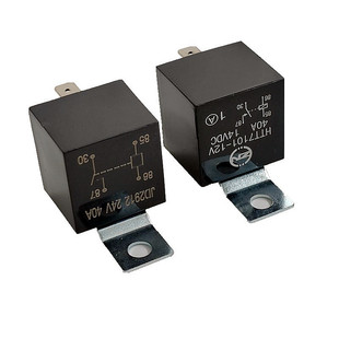 汽车LED射灯线束开关配件继电器12V24V四针脚40A遥控爆闪开关专用