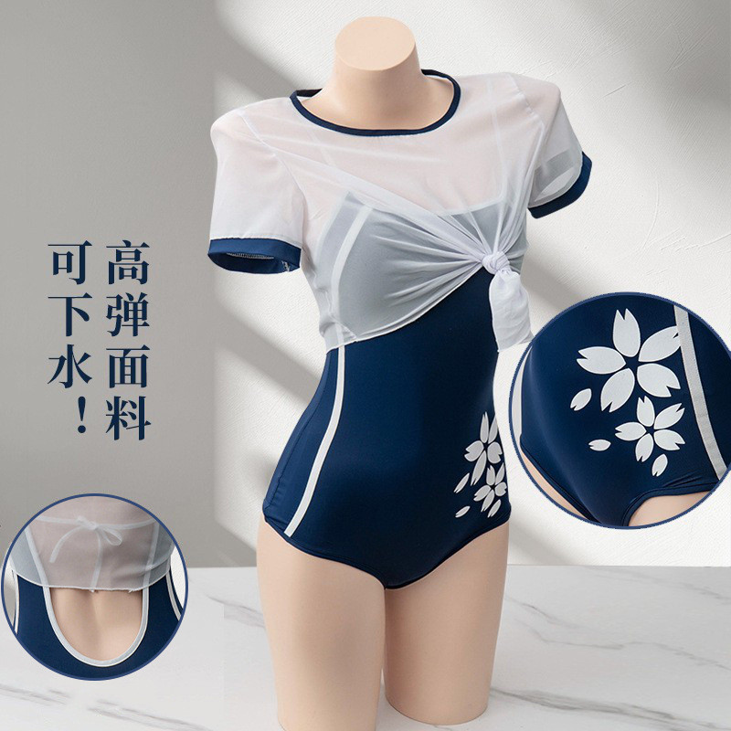 泳衣女分体两件套性感拼色高腰紧身显瘦保守运动高弹聚拢度假泳装