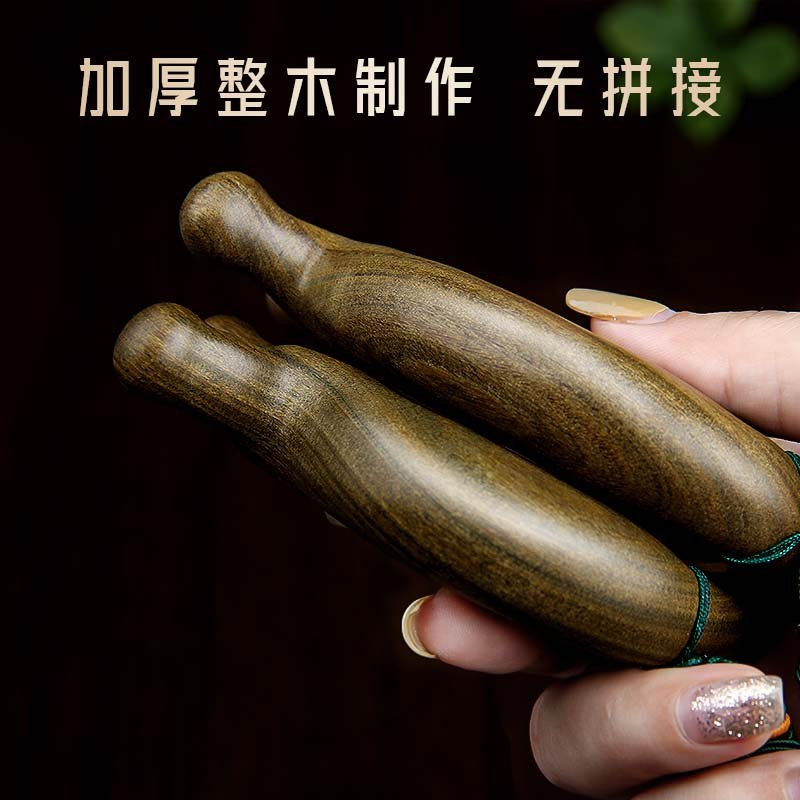 绿檀木按摩梳头部眼部面部刮痧经络梳男女刮痧家用按摩头皮檀香木