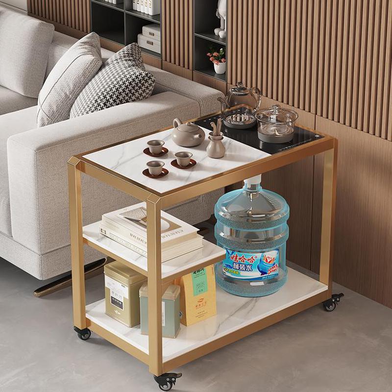 可移动烧水架子边几角几饮水桶边柜小茶几高级感小型茶水柜茶边桌