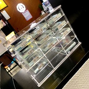 亚克力收纳仿睫毛垫片嫁接睫毛水晶台玻璃睫毛睫毛胶水防尘盒日式