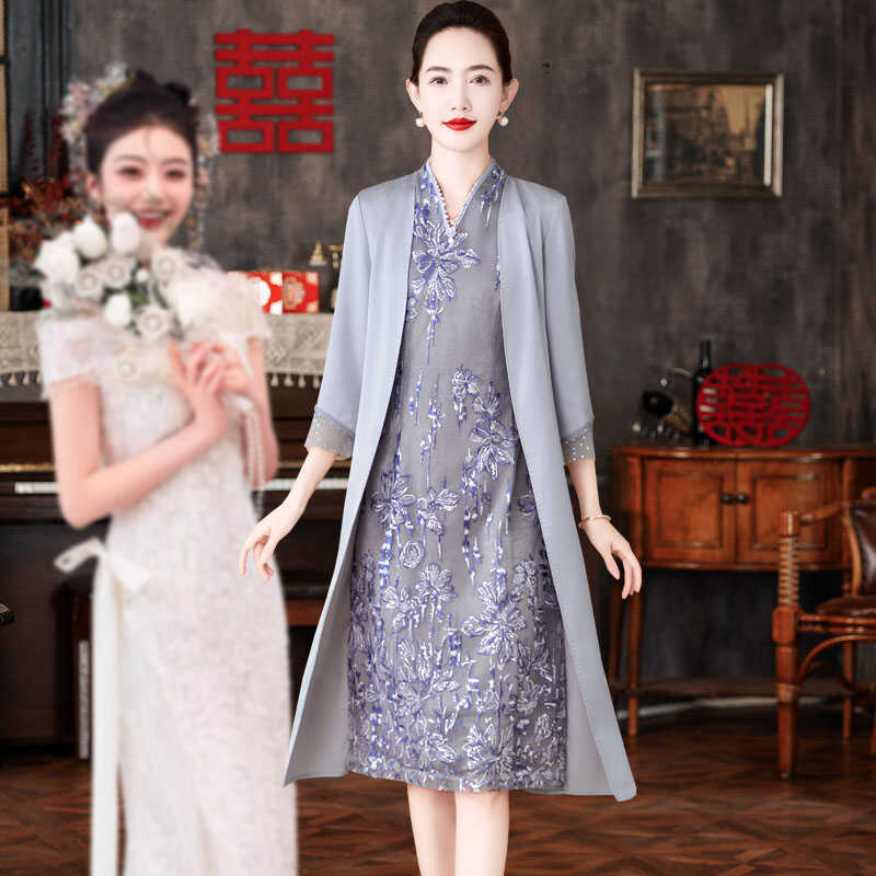 十一结婚婚宴装婚礼妈妈平时可穿中年时尚秋
