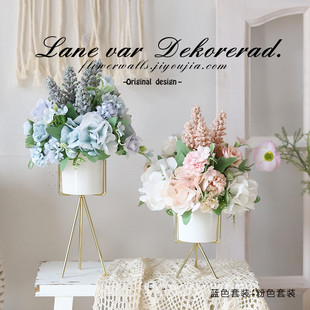 ins小清新仿真花北欧家居客厅桌面摆件假花仿真干花茶几餐桌花艺