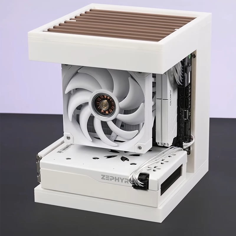 台式海景房电脑itx小机箱支持17X17/17X19主板SFX电源 支持定制