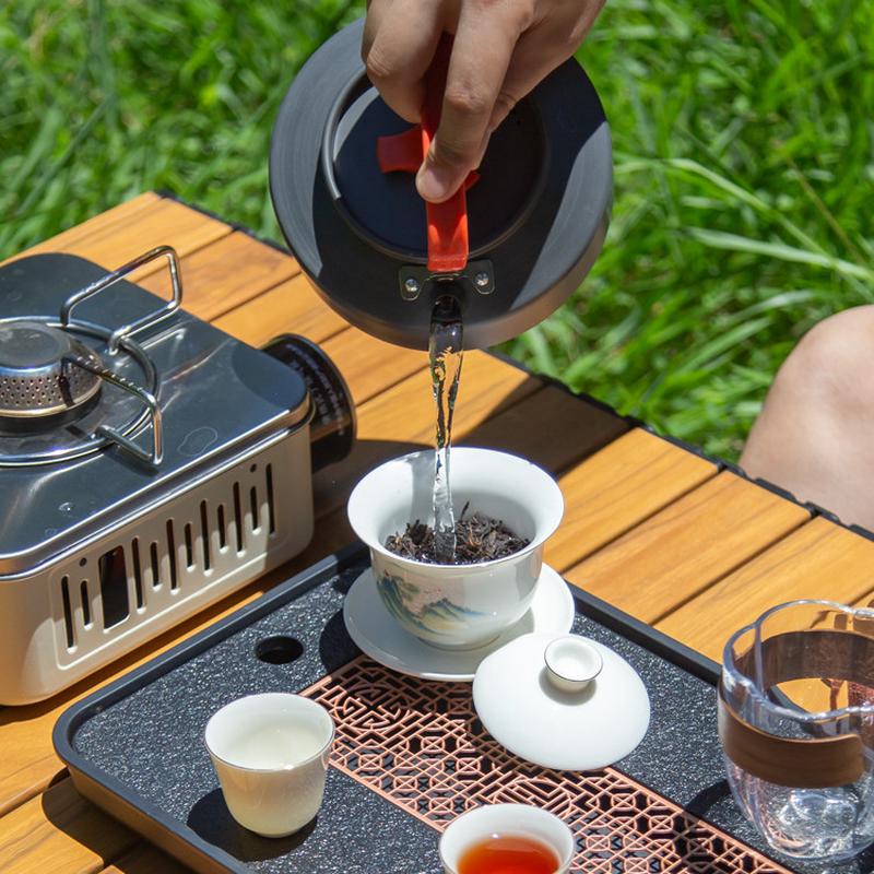 【茶壶多样】户外露营野餐锅具旅行茶具便携套装卡式炉明火燃气灶