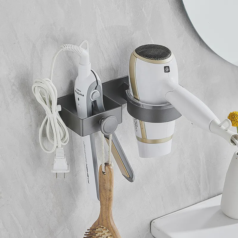 卫生间打孔免打孔各种吹风机置物架浴室洗手化妆间卷发棒收纳支架,家庭/个人清洁工具,吹风机置物架,淘宝优惠券,粉丝福利购,淘宝优惠卷