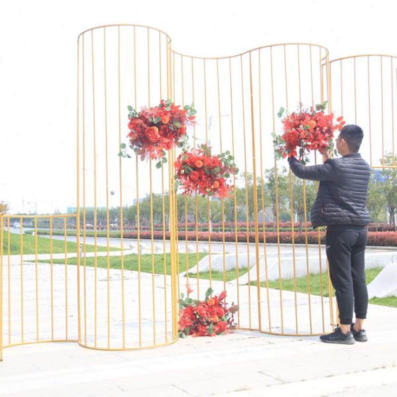 高档婚庆道具铁艺弧形拱门舞台婚礼半圆装饰摆件线条屏风屏风场景,节庆用品/礼品,拱门,淘宝优惠券,粉丝福利购,淘宝优惠卷