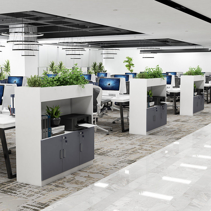 花槽柜储物柜办公室工位桌子隔断柜矮柜财务文件档案资料花柜子锁,商业/办公家具,花槽柜,淘宝优惠券,粉丝福利购,淘宝优惠卷