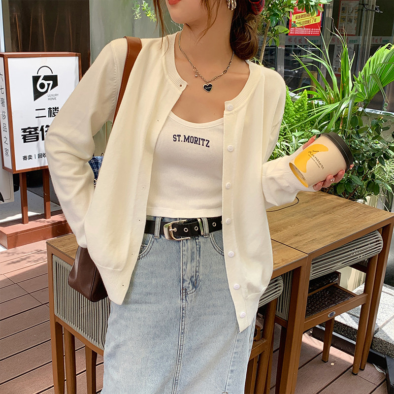 新品针织开衫女外搭高级感秋装2024年新款爆款毛衣外套秋季薄款上