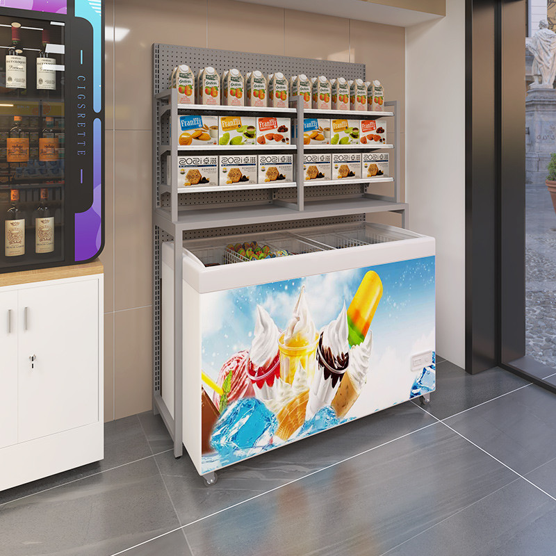 佳晨信冰箱货架超市便利店冰箱上方货架置物架层板雪糕冷柜美宜家