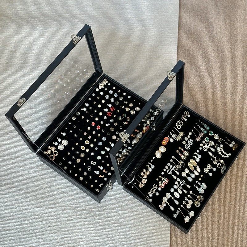 家用饰品配饰耳环耳线首饰盒珠宝箱海绵戒指新中式耳饰收纳箱,饰品/流行首饰/时尚饰品新,首饰盒,淘宝优惠券,粉丝福利购,淘宝优惠卷
