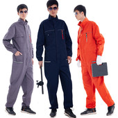 连体衣工作服套装 男防尘防污耐脏耐磨机修汽修洗车喷漆劳保服工装