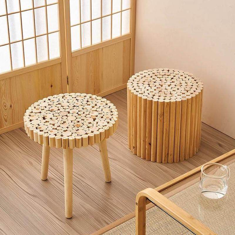 客厅落地摆件饰品旁两边几实木茶几软装原木侘寂房间民宿沙发风边,家居饰品,落地摆件,淘宝优惠券,粉丝福利购,淘宝优惠卷