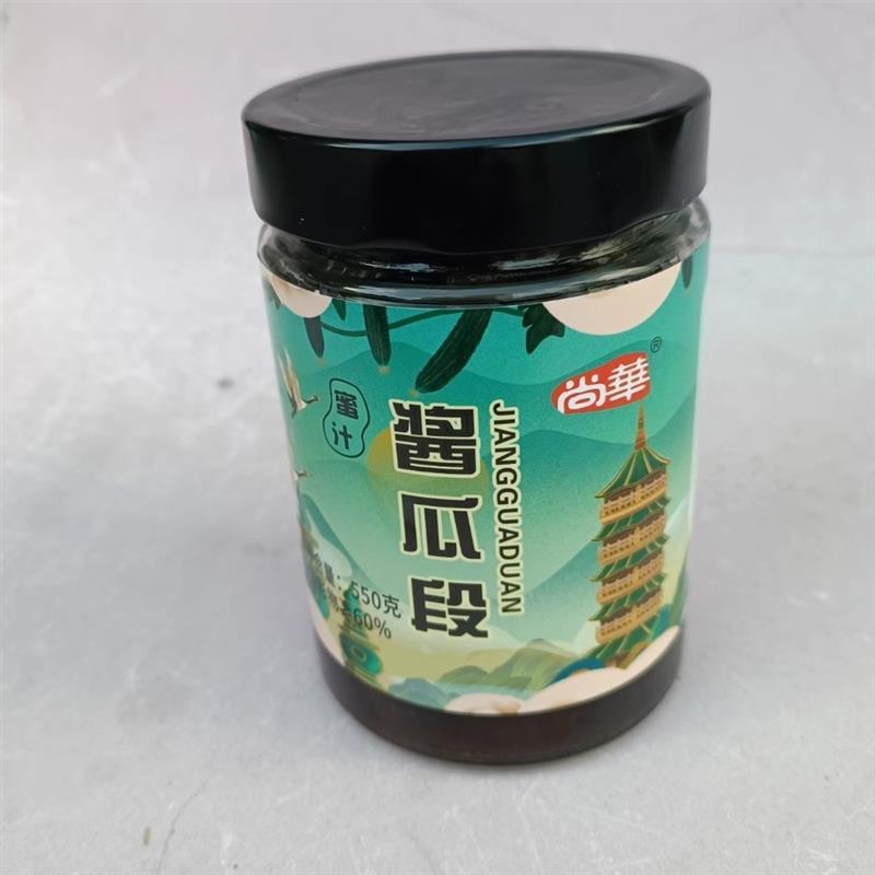 速发尚华酱瓜段苏州黄瓜咸菜爽口饭菜开胃酱菜酱黄瓜泡菜蜜汁550g