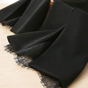 小个子神裤!巨显瘦显腿长!面料薄薄的弹力很大!九分微喇裤女夏