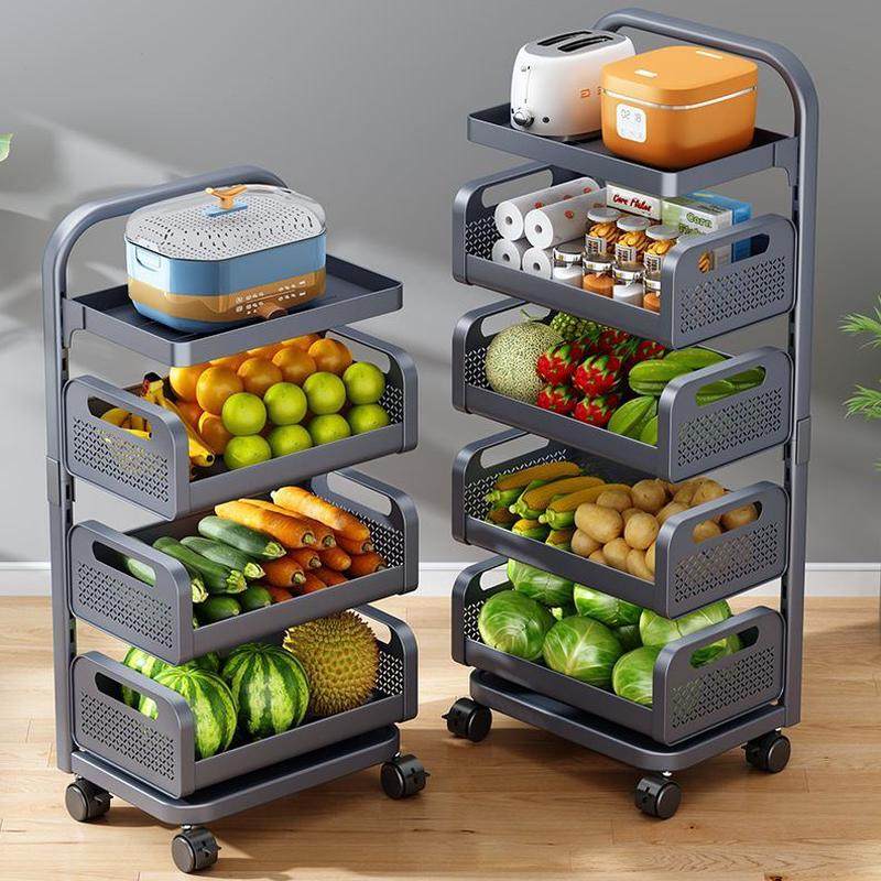 置物架落地子多层式可移动多功能蔬菜置物架收纳筐放菜篮子厨房果,厨房/烹饪用具,果蔬置物架/篮/框,淘宝优惠券,粉丝福利购,淘宝优惠卷