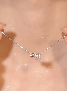 999纯银转运珠小蛮腰项链女轻奢小众锁骨链2025年新款情人节礼物