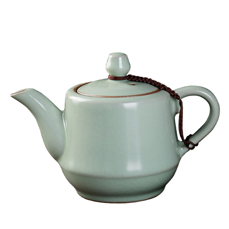 小号汝窑茶壶带内胆过滤器汝瓷泡茶壶家用茶馆酒店功夫茶具泡茶器