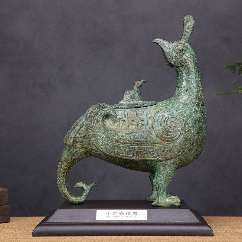 山西晋侯鸟尊青铜酒器礼器青铜器复刻工艺品古玩铜文玩厂家直销,家居饰品,装饰摆件,淘宝优惠券,粉丝福利购,淘宝优惠卷