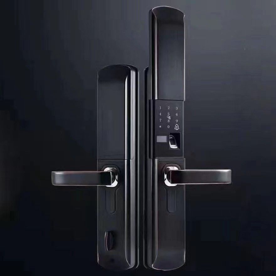 智能锁滑盖指纹锁防盗门指纹锁木门办公室滑盖指纹密码锁电子智能