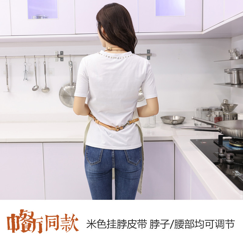 中餐厅网红同款围裙餐饮烘焙师咖啡师工作服时尚男女定制logo印字