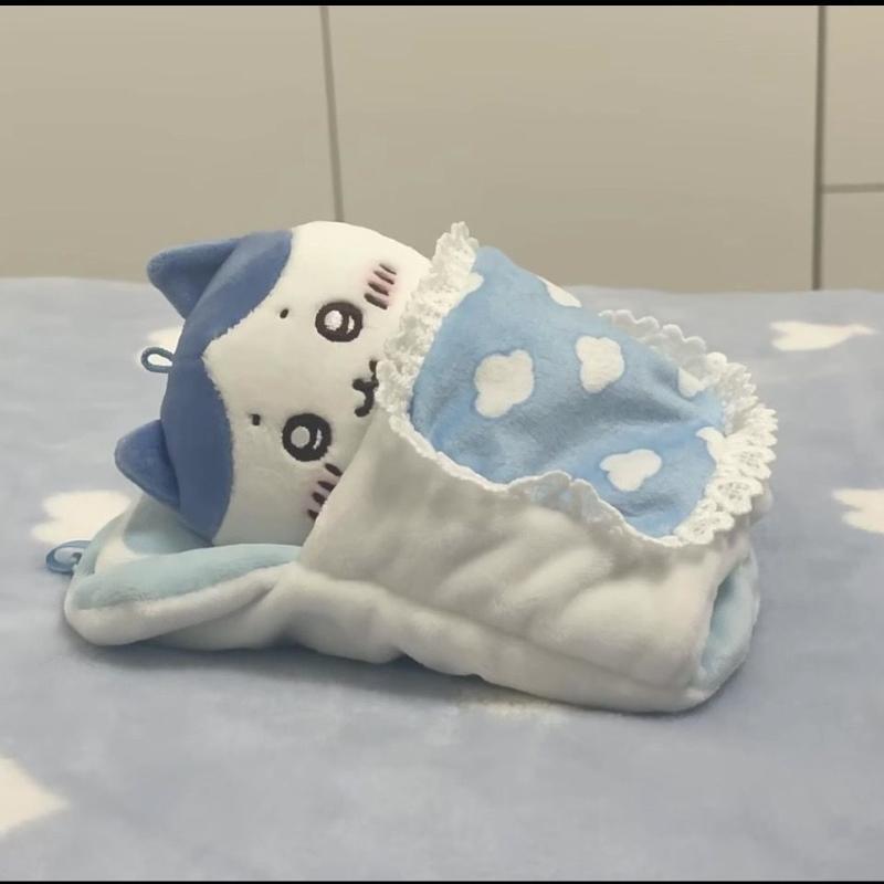 可爱小八睡袋chiikawa娃衣被窝棉花娃娃床吉伊卡哇钥匙扣包包挂件
