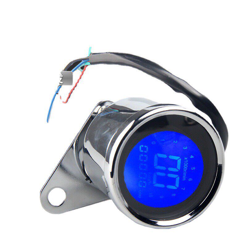 摩托车改装液晶仪表盘通用转速表油量表踏板码表里程表时速表