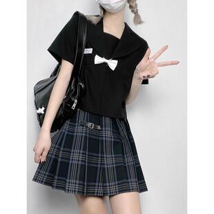 中牌制服馆 黑白无本夏服水手札幌关东关西名古屋襟基础款jk制服