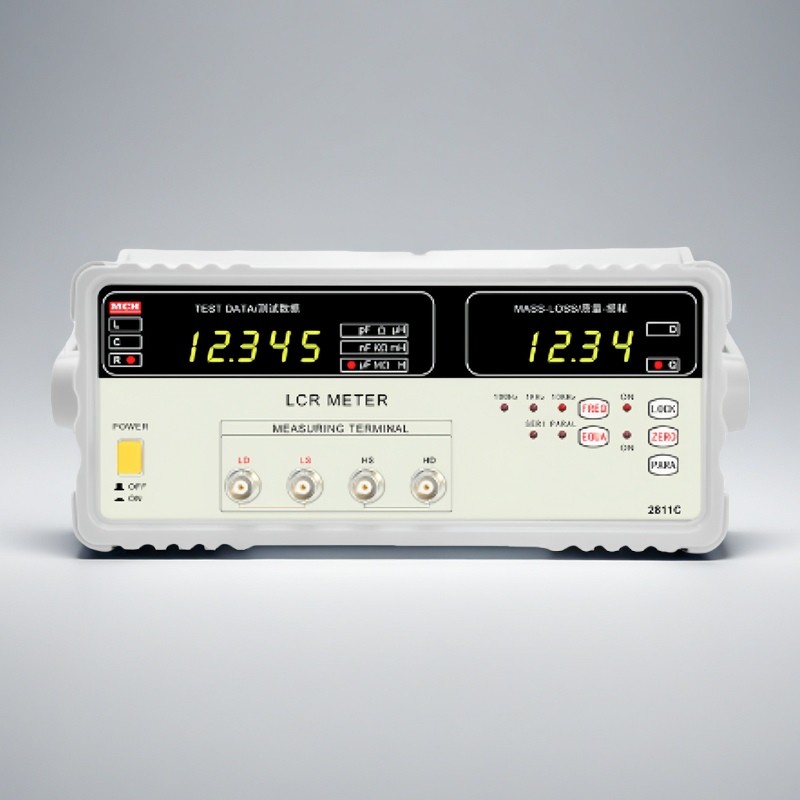 全自动数字电桥10khzlcr电感电阻电容测试仪美创2811c电器电容表