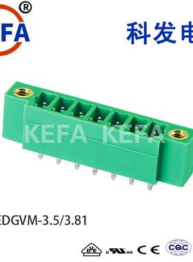插拔式PCB接线端子排 15EDGVM KF2EDGVM 3.81mm MCV1.5 GF 连接器