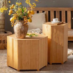 侘VO风实木木头墩宿子小茶几家具寂桩木桩树底座客厅沙发边几民