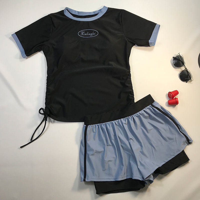 大码分体泳衣女夏显瘦遮肚保守平角裤温泉运动微胖mm游泳装,运动/瑜伽/健身/球迷用品,分体泳衣,淘宝优惠券,粉丝福利购,淘宝优惠卷