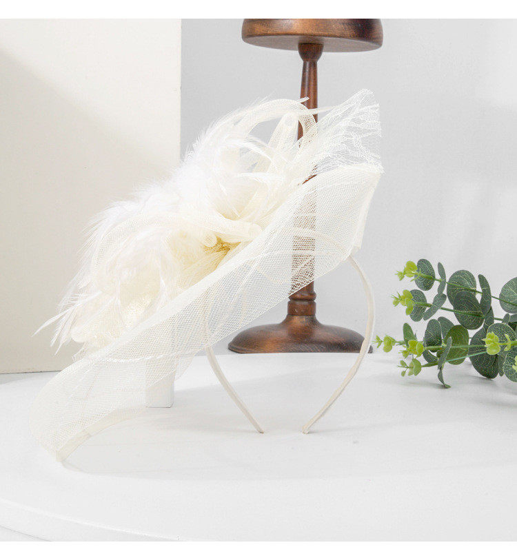 英式赫本复古黑色网纱小礼帽头饰女年会礼服舞台走秀表演帽子详情17