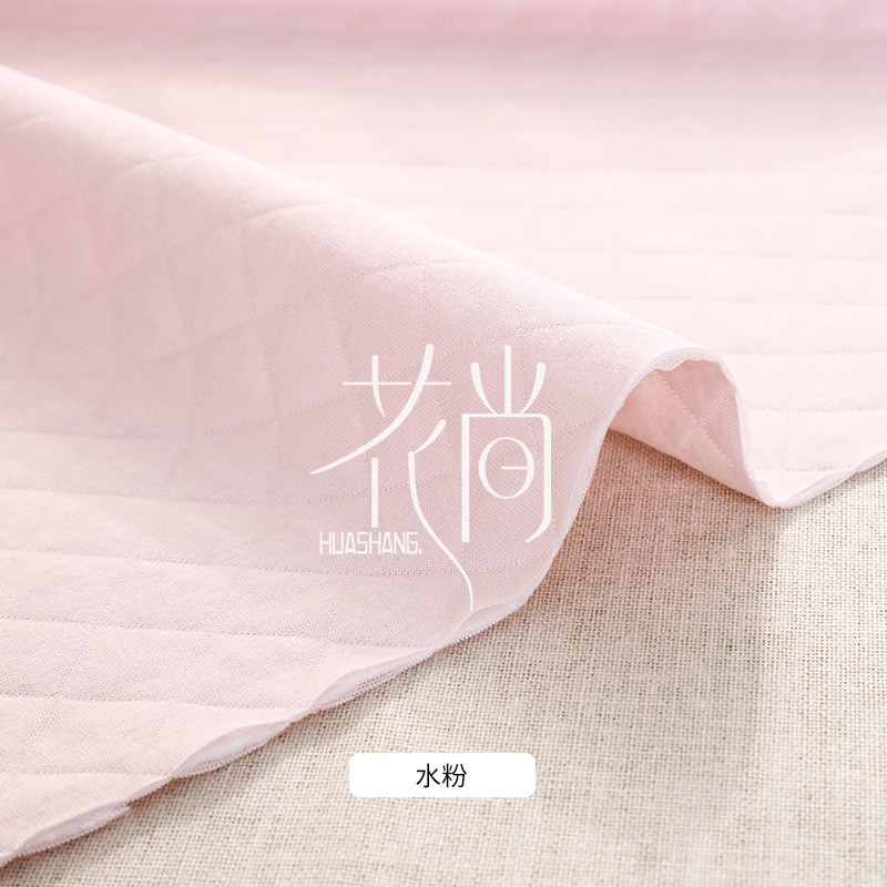 三层夹棉棉 婴幼儿包被 毯子床品面料1.6米宽 夹布料空气层棉质布